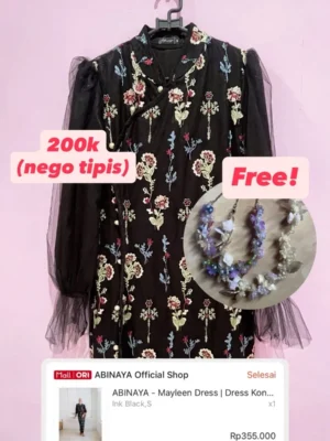 DRESS , TAS, KAWAT BULU